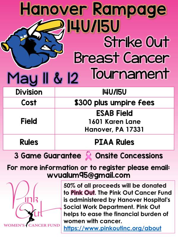 Strike Out Cancer Baseball Tournament